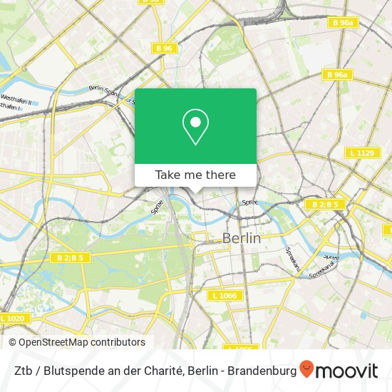 Ztb / Blutspende an der Charité, Schumannstraße 22 map