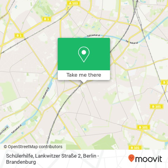 Карта Schülerhilfe, Lankwitzer Straße 2