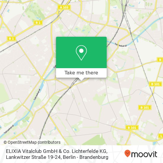 ELIXIA Vitalclub GmbH & Co. Lichterfelde KG, Lankwitzer Straße 19-24 map