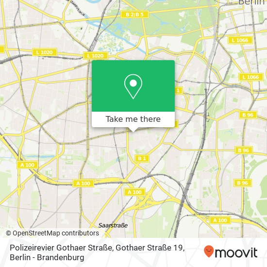 Polizeirevier Gothaer Straße, Gothaer Straße 19 map