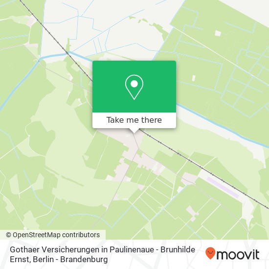 Gothaer Versicherungen in Paulinenaue - Brunhilde Ernst map