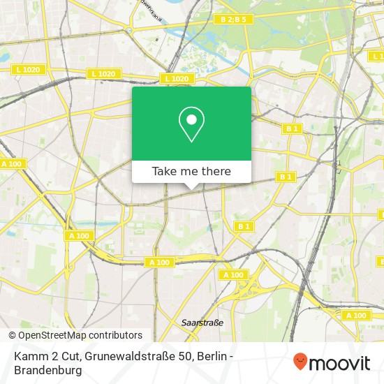 Kamm 2 Cut, Grunewaldstraße 50 map