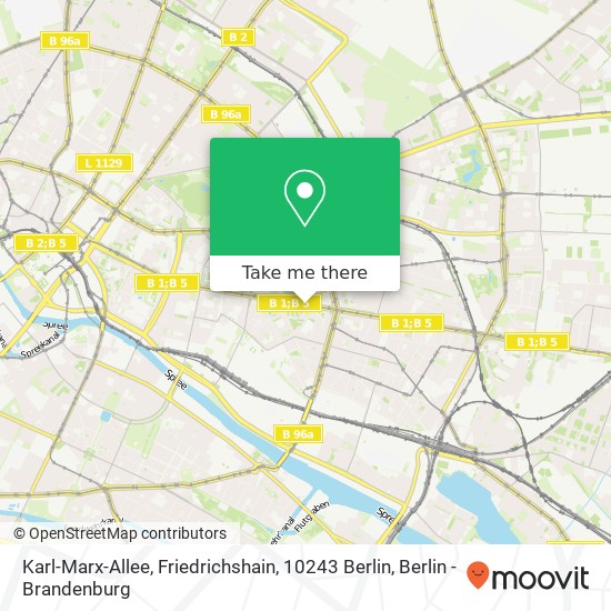 Karl-Marx-Allee, Friedrichshain, 10243 Berlin map