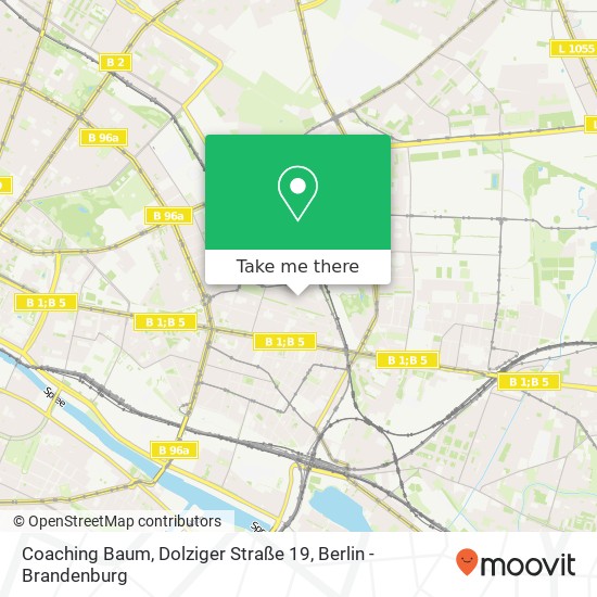 Карта Coaching Baum, Dolziger Straße 19