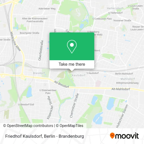 Карта Friedhof Kaulsdorf