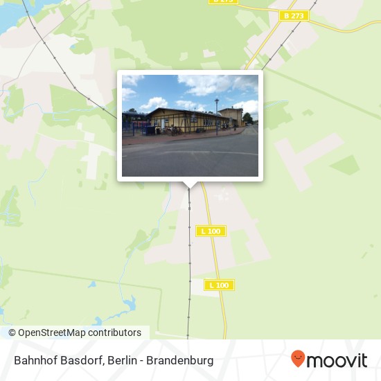 Bahnhof Basdorf map