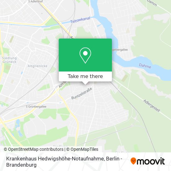 Krankenhaus Hedwigshöhe-Notaufnahme map