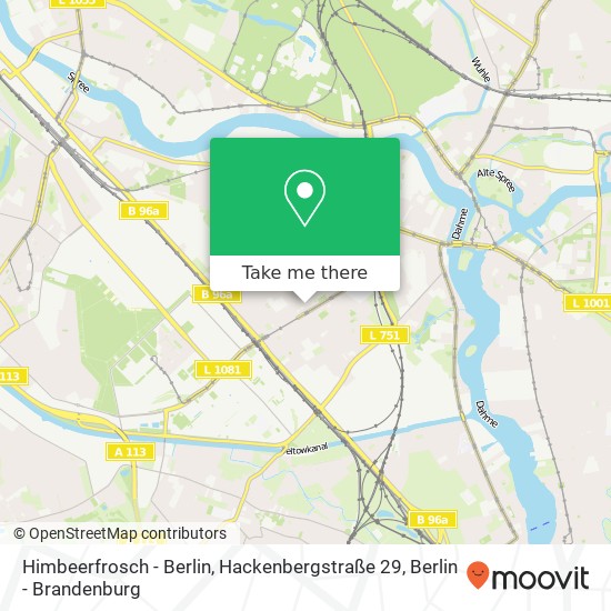 Himbeerfrosch - Berlin, Hackenbergstraße 29 map