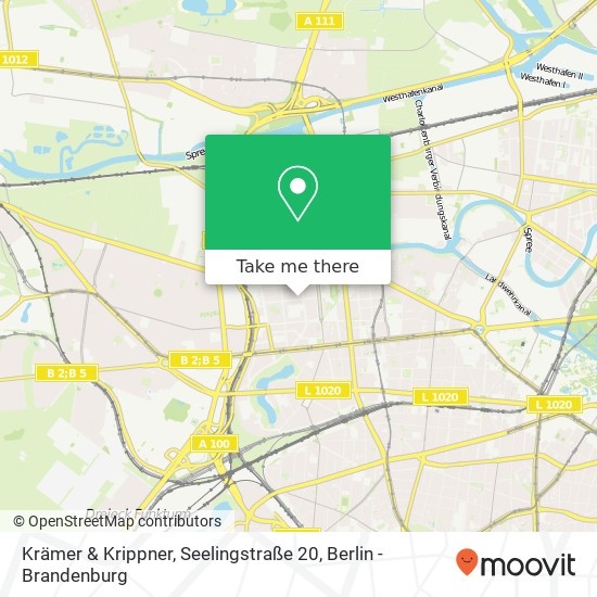 Карта Krämer & Krippner, Seelingstraße 20