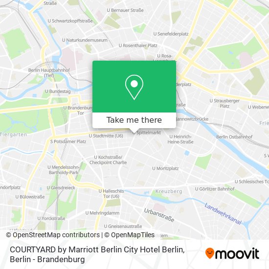 Карта COURTYARD by Marriott Berlin City Hotel Berlin