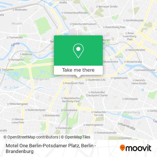Motel One Berlin-Potsdamer Platz map