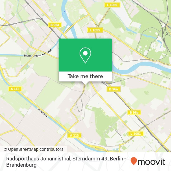 Radsporthaus Johannisthal, Sterndamm 49 map