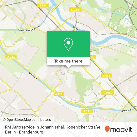 RM Autoservice in Johannisthal, Köpenicker Straße map