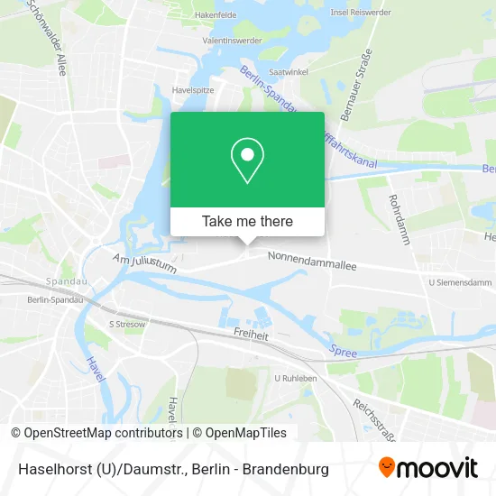 Карта Haselhorst (U)/Daumstr.