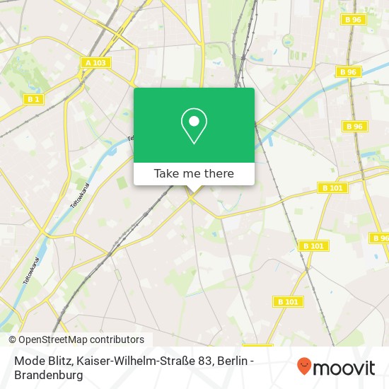 Карта Mode Blitz, Kaiser-Wilhelm-Straße 83