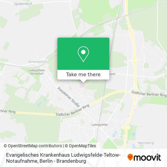 Evangelisches Krankenhaus Ludwigsfelde-Teltow-Notaufnahme map