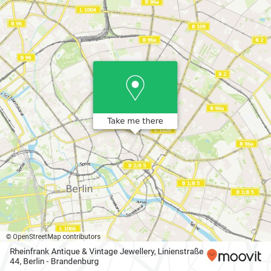 Карта Rheinfrank Antique & Vintage Jewellery, Linienstraße 44