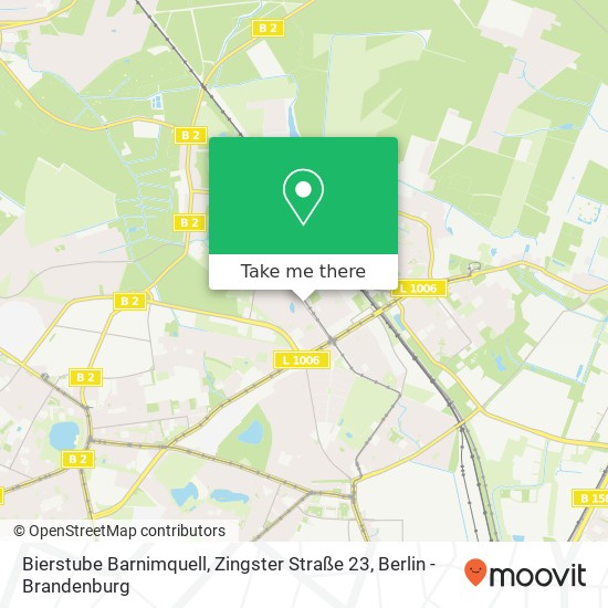 Карта Bierstube Barnimquell, Zingster Straße 23