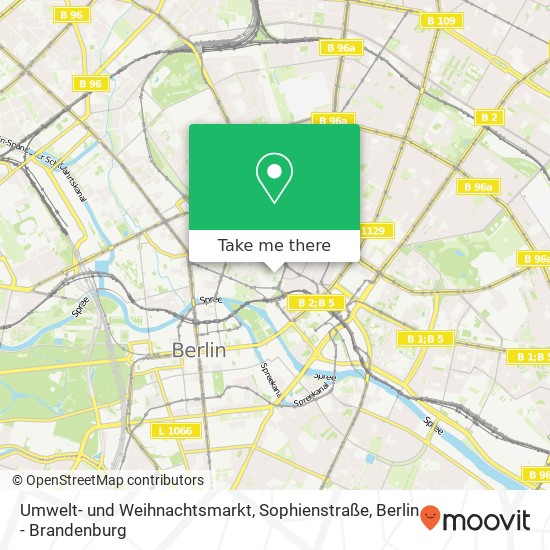 Umwelt- und Weihnachtsmarkt, Sophienstraße map