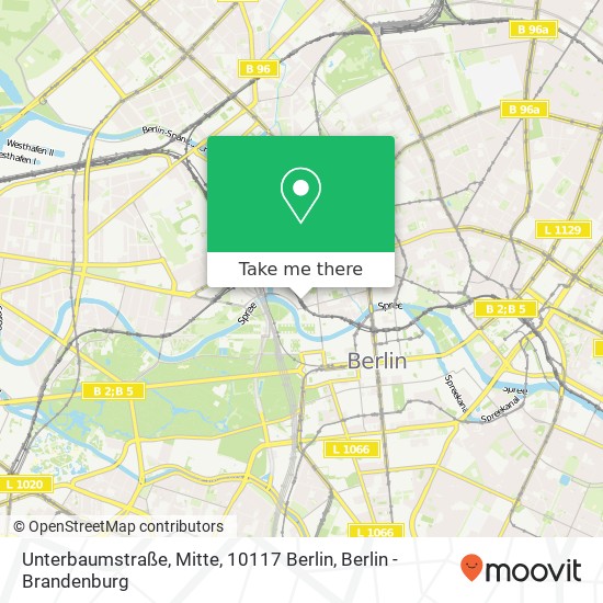Unterbaumstraße, Mitte, 10117 Berlin map
