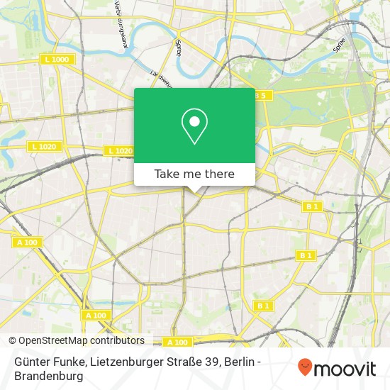 Карта Günter Funke, Lietzenburger Straße 39