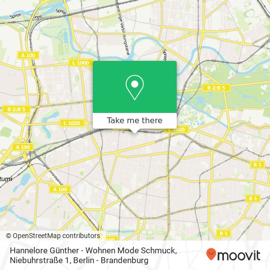 Hannelore Günther - Wohnen Mode Schmuck, Niebuhrstraße 1 map