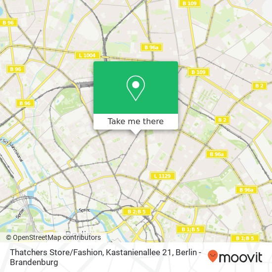 Карта Thatchers Store / Fashion, Kastanienallee 21