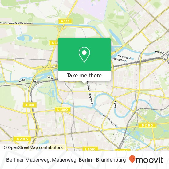 Berliner Mauerweg, Mauerweg map