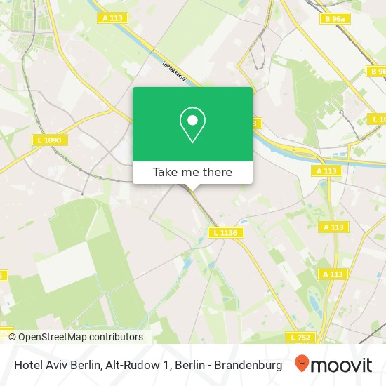 Hotel Aviv Berlin, Alt-Rudow 1 map