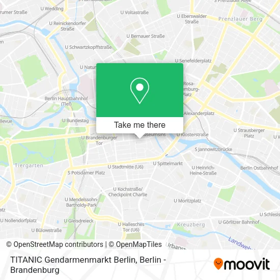 TITANIC Gendarmenmarkt Berlin map