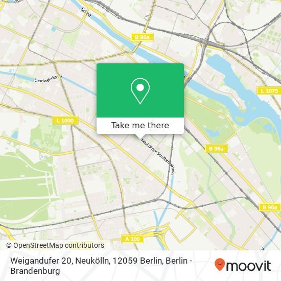 Weigandufer 20, Neukölln, 12059 Berlin map