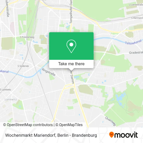 Wochenmarkt Mariendorf map