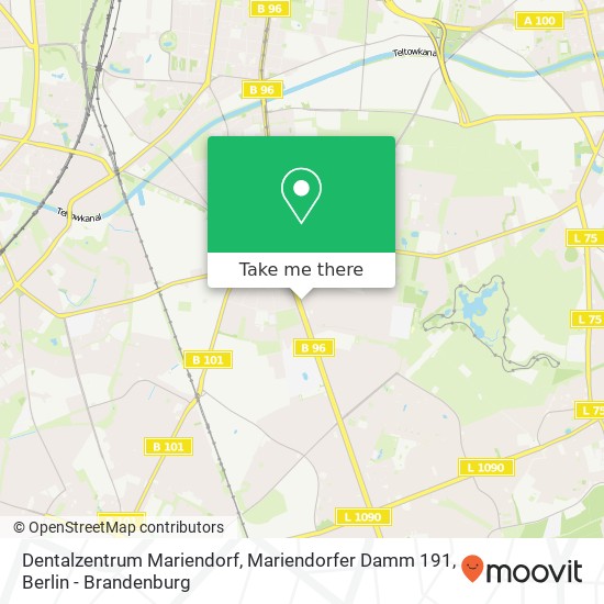 Dentalzentrum Mariendorf, Mariendorfer Damm 191 map