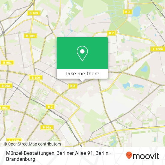 Münzel-Bestattungen, Berliner Allee 91 map