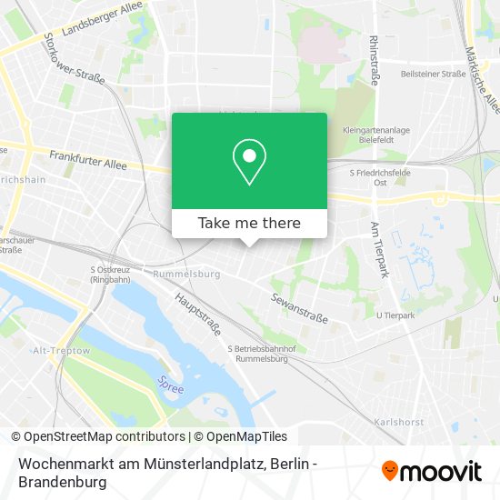 Wochenmarkt am Münsterlandplatz map