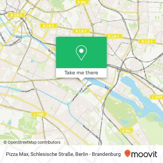Pizza Max, Schlesische Straße map