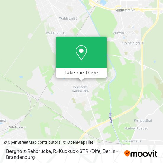 Карта Bergholz-Rehbrücke, R.-Kuckuck-STR. / Dife