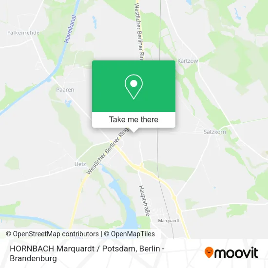 Карта HORNBACH Marquardt / Potsdam