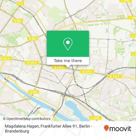 Magdalena Hagen, Frankfurter Allee 91 map