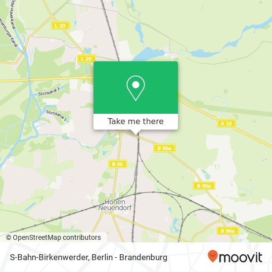 S-Bahn-Birkenwerder map