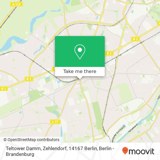 Teltower Damm, Zehlendorf, 14167 Berlin map