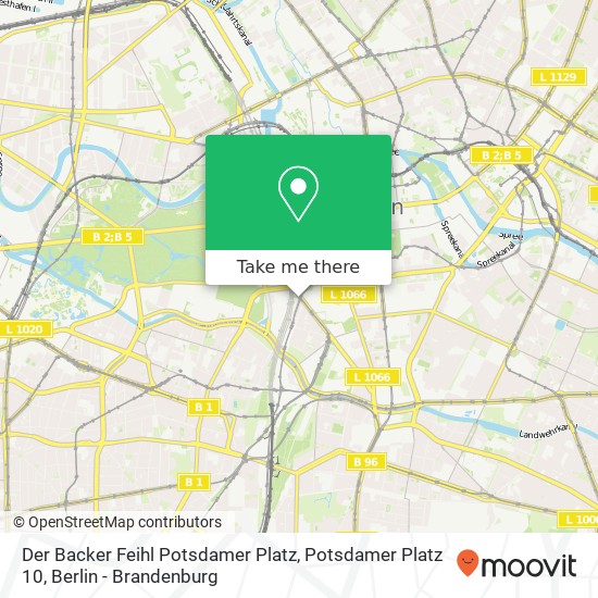 Der Backer Feihl Potsdamer Platz, Potsdamer Platz 10 map