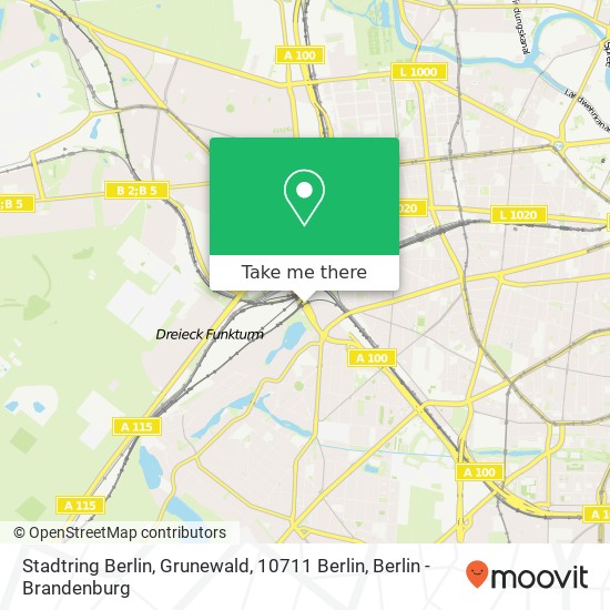 Stadtring Berlin, Grunewald, 10711 Berlin map