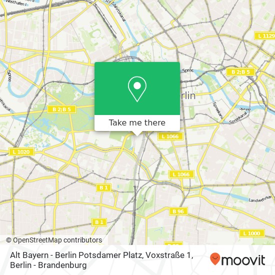 Alt Bayern - Berlin Potsdamer Platz, Voxstraße 1 map