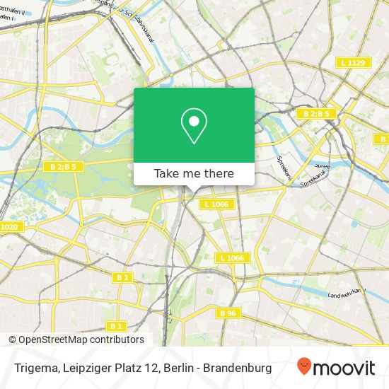Карта Trigema, Leipziger Platz 12