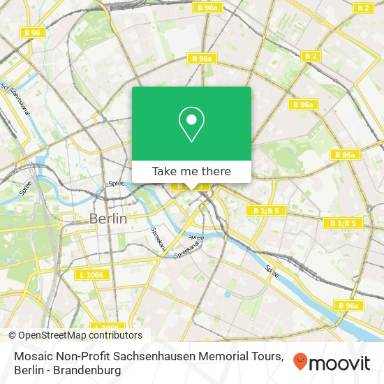 Mosaic Non-Profit Sachsenhausen Memorial Tours map