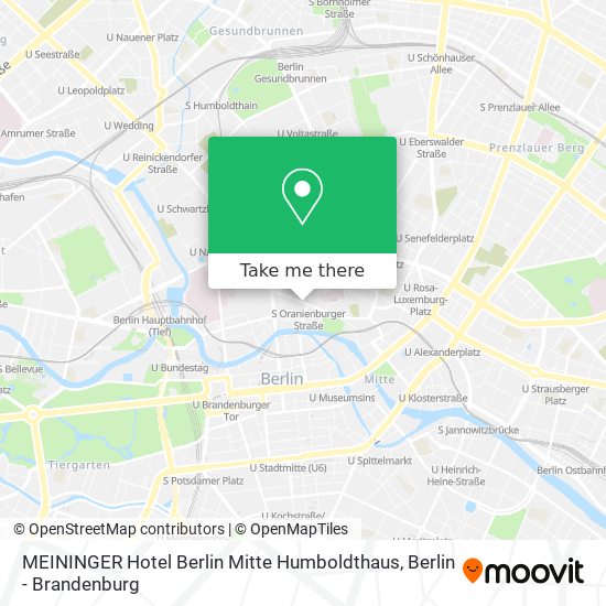 MEININGER Hotel Berlin Mitte Humboldthaus map