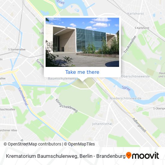 Krematorium Baumschulenweg map