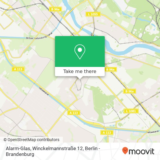 Карта Alarm-Glas, Winckelmannstraße 12