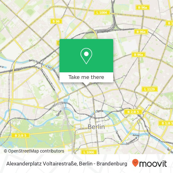 Карта Alexanderplatz Voltairestraße